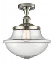 Innovations Lighting 517-1CH-PN-G544 - Oxford - 1 Light - 12 inch - Polished Nickel - Semi-Flush Mount