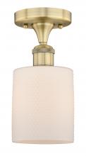 Innovations Lighting 616-1F-BB-G111 - Cobbleskill - 1 Light - 5 inch - Brushed Brass - Semi-Flush Mount