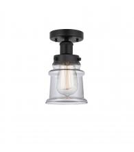 Innovations Lighting 616-1F-BK-G182S - Canton - 1 Light - 5 inch - Matte Black - Semi-Flush Mount