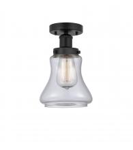 Innovations Lighting 616-1F-BK-G192 - Bellmont - 1 Light - 6 inch - Matte Black - Semi-Flush Mount