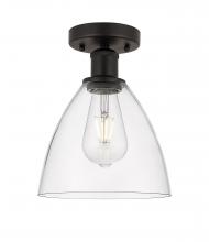 Innovations Lighting 616-1F-OB-GBD-752 - Bristol - 1 Light - 8 inch - Oil Rubbed Bronze - Semi-Flush Mount