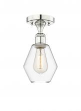 Innovations Lighting 616-1F-PN-G652-6 - Cindyrella - 1 Light - 6 inch - Polished Nickel - Semi-Flush Mount