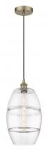 Innovations Lighting 616-1P-AB-G557-10CL - Vaz - 1 Light - 10 inch - Antique Brass - Cord hung - Mini Pendant