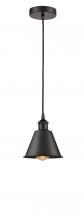 Innovations Lighting 616-1P-OB-M8 - Smithfield - 1 Light - 7 inch - Oil Rubbed Bronze - Cord hung - Mini Pendant