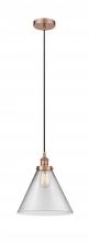 Innovations Lighting 616-1PH-AC-G42-L - Cone - 1 Light - 12 inch - Antique Copper - Cord hung - Mini Pendant