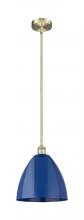 Innovations Lighting 616-1S-AB-MBD-12-BL - Plymouth - 1 Light - 12 inch - Antique Brass - Cord hung - Mini Pendant