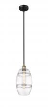 Innovations Lighting 616-1S-BAB-G557-8CL - Vaz - 1 Light - 8 inch - Black Antique Brass - Cord hung - Mini Pendant