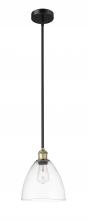 Innovations Lighting 616-1S-BAB-GBD-92 - Bristol - 1 Light - 9 inch - Black Antique Brass - Stem hung - Mini Pendant
