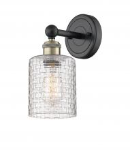 Innovations Lighting 616-1W-BAB-G112C-5CL - Cobbleskill - 1 Light - 5 inch - Black Antique Brass - Sconce