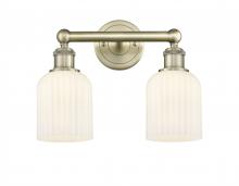 Innovations Lighting 616-2W-AB-G559-5GWH - Bridal Veil - 2 Light - 14 inch - Antique Brass - Bath Vanity Light