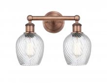 Innovations Lighting 616-2W-AC-G292 - Salina - 2 Light - 15 inch - Antique Copper - Bath Vanity Light