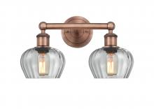 Innovations Lighting 616-2W-AC-G92 - Fenton - 2 Light - 16 inch - Antique Copper - Bath Vanity Light