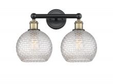 Innovations Lighting 616-2W-BAB-G122C-8CL - Athens - 2 Light - 17 inch - Black Antique Brass - Bath Vanity Light