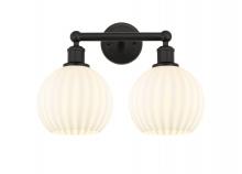 Innovations Lighting 616-2W-OB-G1217-8WV - White Venetian - 2 Light - 17 inch - Oil Rubbed Bronze - Bath Vanity Light