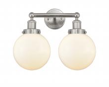 Innovations Lighting 616-2W-SN-G201-8 - Beacon - 2 Light - 17 inch - Brushed Satin Nickel - Bath Vanity Light