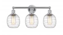 Innovations Lighting 616-3W-PC-G1013 - Belfast - 3 Light - 24 inch - Polished Chrome - Bath Vanity Light