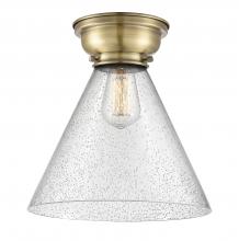 Innovations Lighting 623-1F-AB-G44-L - Cone - 1 Light - 12 inch - Antique Brass - Flush Mount