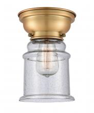 Innovations Lighting 623-1F-BB-G184 - Canton - 1 Light - 6 inch - Brushed Brass - Flush Mount