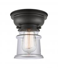 Innovations Lighting 623-1F-BK-G182S - Canton - 1 Light - 6 inch - Matte Black - Flush Mount