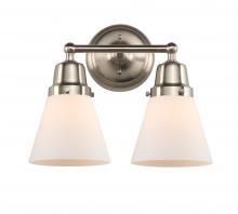 Innovations Lighting 623-2W-SN-G61 - Cone - 2 Light - 14 inch - Brushed Satin Nickel - Bath Vanity Light