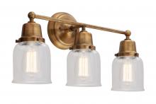 Innovations Lighting 623-3W-GB-G52 - Small Bell 3 Light Bath Vanity Light