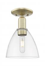 Innovations Lighting 716-1C-AB-GBD-752 - Bristol - 1 Light - 8 inch - Antique Brass - Semi-Flush Mount