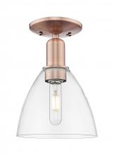 Innovations Lighting 716-1C-AC-GBD-752 - Bristol - 1 Light - 8 inch - Antique Copper - Semi-Flush Mount