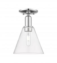 Innovations Lighting 716-1C-PC-GBC-82 - Berkshire Glass - 1 Light - 8 inch - Polished Chrome - Semi-Flush Mount