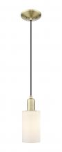 Innovations Lighting 716-1P-AB-G801 - Clymer - 1 Light - 4 inch - Antique Brass - Cord hung - Mini Pendant