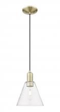 Innovations Lighting 716-1P-AB-GBC-82 - Berkshire Glass - 1 Light - 8 inch - Antique Brass - Cord hung - Mini Pendant