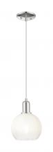Innovations Lighting 716-1P-PN-G483-8OP - Brookhaven Globe - 1 Light - 6 inch - Polished Nickel - Cord hung - Mini Pendant