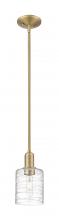 Innovations Lighting 716-1S-BB-G1113 - Cobbleskill - 1 Light - 5 inch - Brushed Brass - Stem hung - Mini Pendant