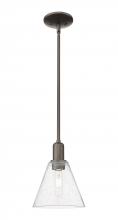 Innovations Lighting 716-1S-OB-GBC-84 - Berkshire Glass - 1 Light - 8 inch - Oil Rubbed Bronze - Stem hung - Mini Pendant