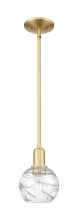 Innovations Lighting 716-1S-SG-G1213-6CL - Athens Deco Swirl - 1 Light - 6 inch - Satin Gold - Mini Pendant