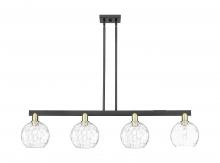 Innovations Lighting 716-4I-BAB-G1215-8 - Athens Water Glass - 4 Light - 51 inch - Black Antique Brass - Stem hung - Island Light