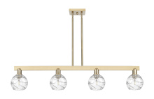 Innovations Lighting 716-4I-CB-G1213-6CL - Athens Deco Swirl - 4 Light - 48 inch - Champagne Bronze - Stem hung - Island Light