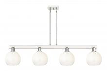 Innovations Lighting 716-4I-PN-G483-8OP - Brookhaven Globe - 4 Light - 48 inch - Polished Nickel - Cord hung - Island Light