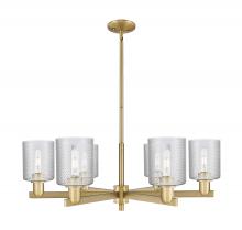 Innovations Lighting 716-6CR-BB-G112 - Cobbleskill - 6 Light - 35 inch - Brushed Brass - Stem hung - Chandelier