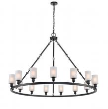 Innovations Lighting 860-BK-G801 - Clymer - 20 Light - 60 inch - Matte Black - Chain Hung - Chandelier