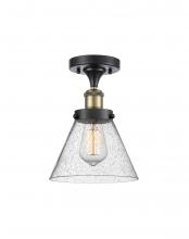 Innovations Lighting 916-1C-BAB-G44 - Cone - 1 Light - 8 inch - Black Antique Brass - Semi-Flush Mount