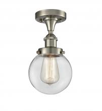 Innovations Lighting 916-1C-SN-G202-6 - Beacon - 1 Light - 6 inch - Brushed Satin Nickel - Flush Mount