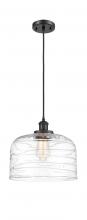 Innovations Lighting 916-1P-BK-G713-L - Bell - 1 Light - 12 inch - Matte Black - Cord hung - Mini Pendant