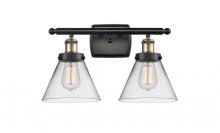 Innovations Lighting 916-2W-BAB-G42 - Cone - 2 Light - 18 inch - Black Antique Brass - Bath Vanity Light