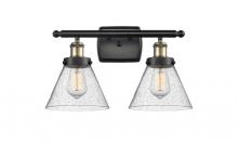 Innovations Lighting 916-2W-BAB-G44 - Cone - 2 Light - 18 inch - Black Antique Brass - Bath Vanity Light