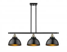 Innovations Lighting 916-3I-BAB-MFD-10-BK - Derby - 3 Light - 36 inch - Black Antique Brass - Stem Hung - Island Light