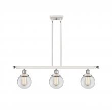 Innovations Lighting 916-3I-WPC-G202-6 - Beacon - 3 Light - 36 inch - White Polished Chrome - Stem Hung - Island Light