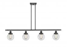 Innovations Lighting 916-4I-BK-G202-6 - Beacon - 4 Light - 48 inch - Matte Black - Stem Hung - Island Light