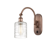 Innovations Lighting 918-1W-AC-G1113 - Cobbleskill - 1 Light - 5 inch - Antique Copper - Sconce