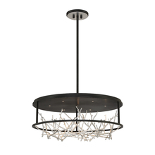 Eurofase 38097-027 - AERIE 7LT LED PENDANT BLACK & SILVER