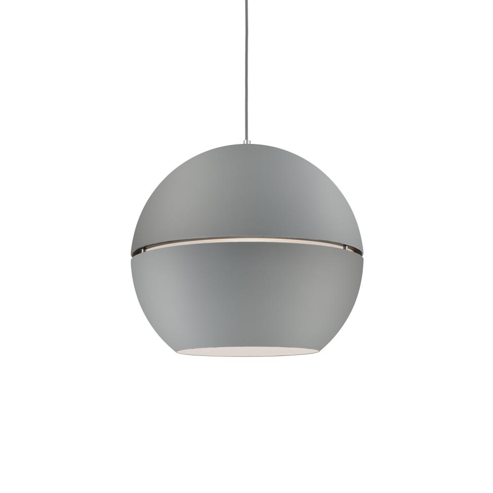 Lucas 24-in Gray 1 Light Pendant